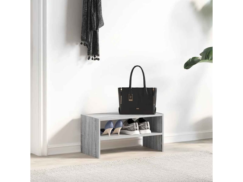  Meuble à chaussures, étagère à chaussures empilable sonoma gris 60x30x30,5 cm  - Conforama C