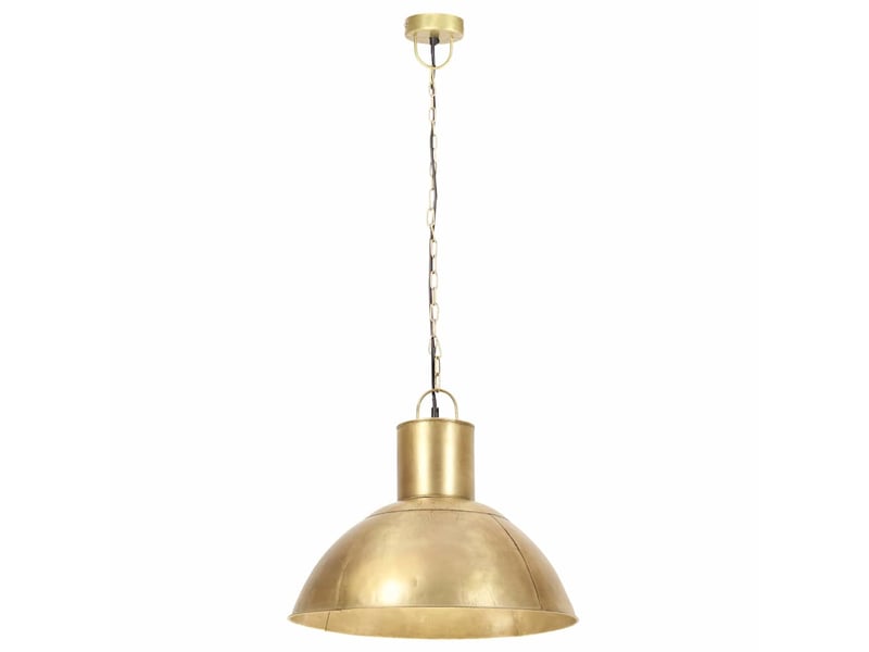  Lampe suspendue, suspension luminaire 25 w laiton rond 48 cm e27  - Conforama C