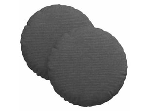 Lot de 2 coussins de siège, coussins décoratifs tissu en velours côtelé gris foncé cf59804