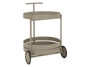 Desserte saturno en métal taupe