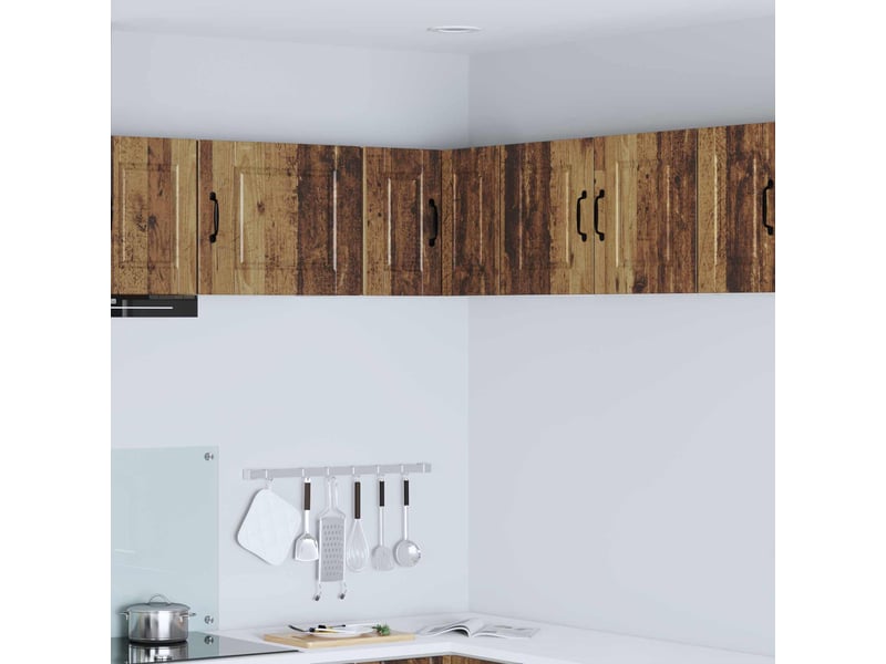  Meuble mural de cuisine, armoire d'angle cuisine porto bois ancien 57x57x40cm  - Conforama B