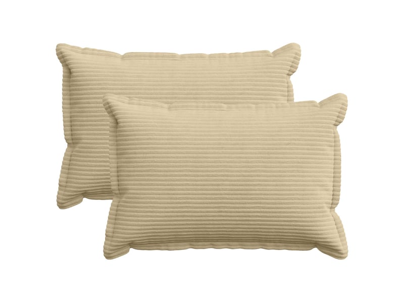  Lot de 2 housses de coussin houten gris vert clair 50 x 70 cm cf49326  - Conforama B