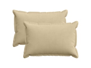 Lot de 2 housses de coussin houten gris vert clair 50 x 70 cm cf49326