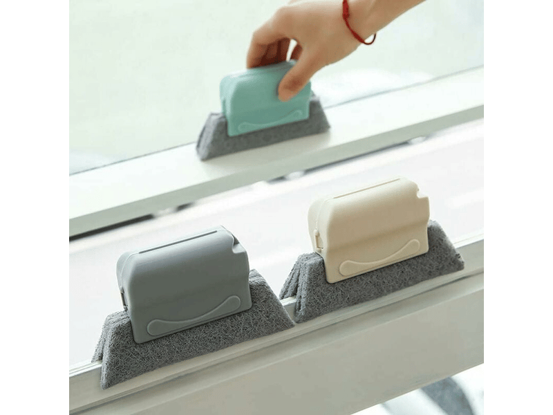  3 pièces brosse de nettoyage de rainure , brosse de nettoyage pour fenêtres magiques, fenêtre brosse de nettoyage  - Conforama A