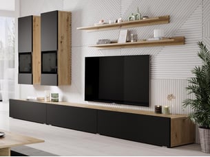 Meuble tv coloris noir 41 cm <strong></strong> <strong></strong>