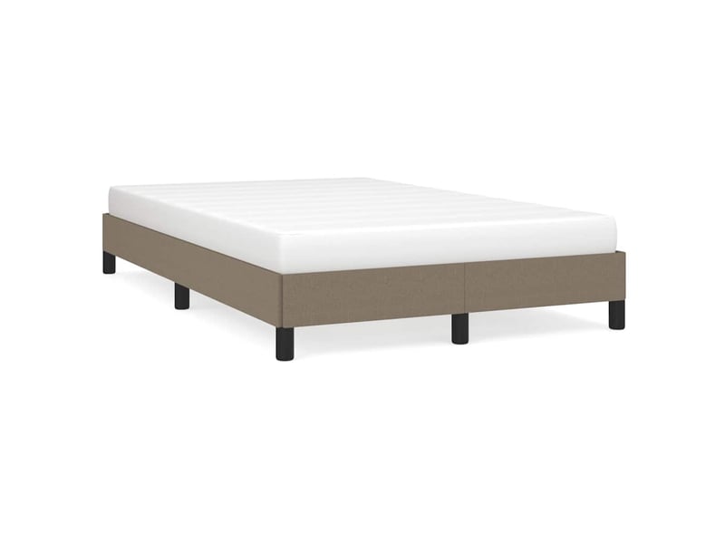  Lit double- lit adulte -  cadre de lit sans matelas taupe 120x190 cm tissu  - Conforama A