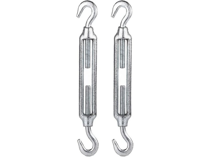 Lot de 2 tendeur de fil, tendeur câble vis crochet, tendeurs en acier inoxydable, pour kit de fixation de voile d'ombrage robuste, multicolore XLH-ZLS-015596ZLS - Conforama A