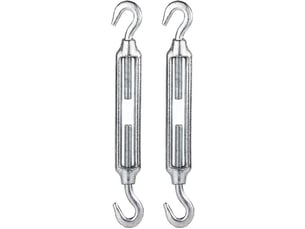 Lot de 2 tendeur de fil, tendeur câble vis crochet, tendeurs en acier inoxydable, pour kit de fixation de voile d'ombrage robuste, multicolore