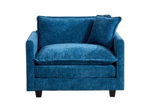 Canapé droit fixe <strong>LEYTN</strong> <strong></strong> 1 place Tissu bleu