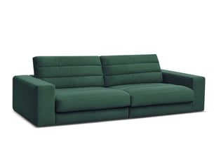Canapé droit fixe BOBOCHIC SIERRA 3 places Velours vert