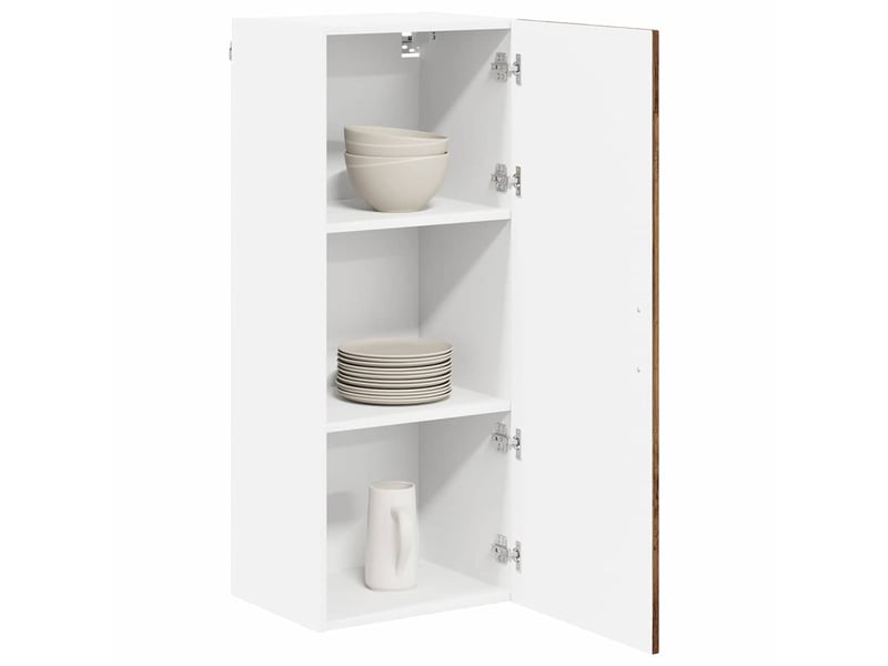  Meuble mural de cuisine, armoire de cuisine bois ancien 40x31x100cm shl9663  - Conforama C