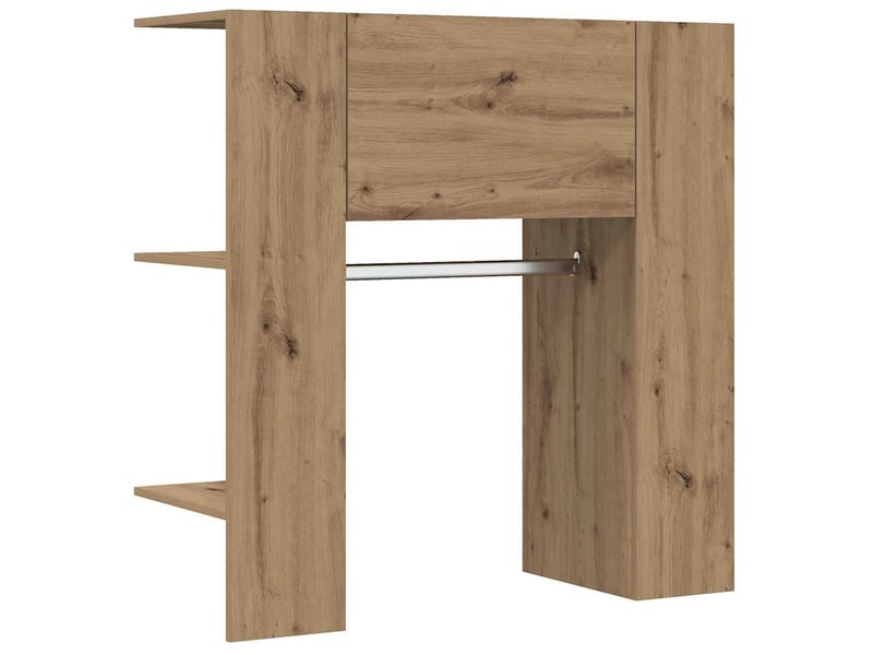  Meuble de rangement, armoire de couloir chêne artisanal 97,5x37x99cm bois ingénierie  - Conforama A