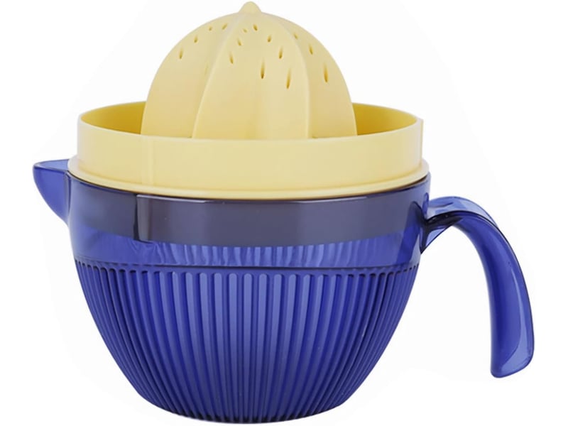  Grand presse-agrumes manuel en plastique - tasse 600 ml avec bec verseur et alésoir rotatif 6 dents  - Conforama A