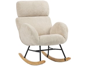 Fauteuil fixe WISHDOR Tissu blanc
