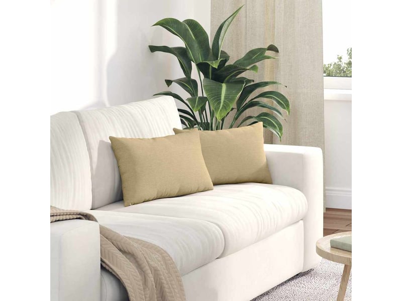 Lot de 2 coussins de canapé, coussins décoratifs vert gris 50 x 30 cm cf59202 - Conforama B