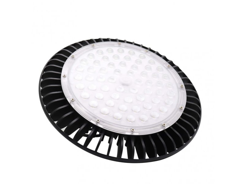  Cloche led industrielle abrila monzonita 150 w 16500 lm 6500 k noir ip65 12,5 x 30 x 30 cm 147881509 - Conforama A