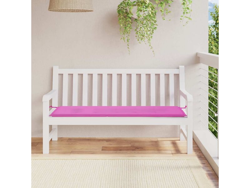  Coussin de banc de jardin, coussin d'assise rose 150x50x3 cm tissu oxford cf52789  - Conforama B