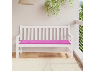 Coussin de banc de jardin, coussin d'assise rose 150x50x3 cm tissu oxford cf52789
