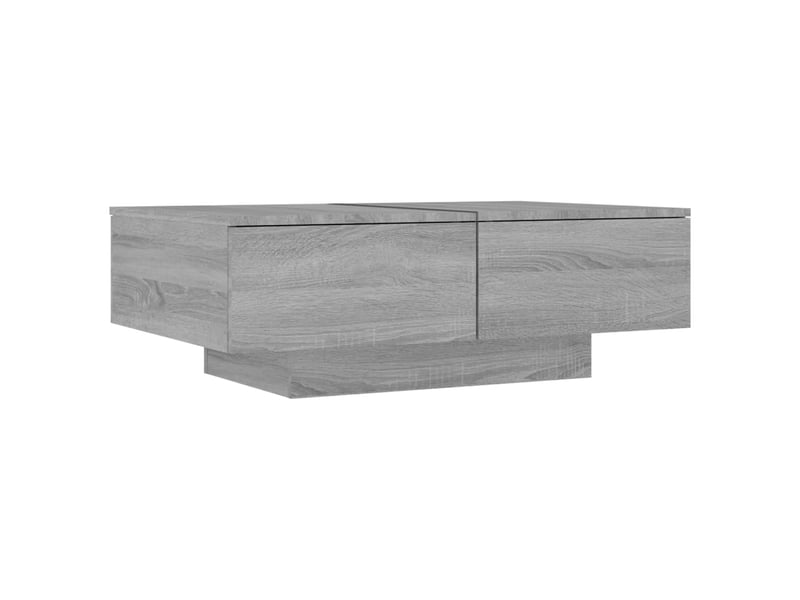  Table basse rectangulaire | table de salon sonoma gris 90x60x31 cm bois d'ingénierie  - Conforama A