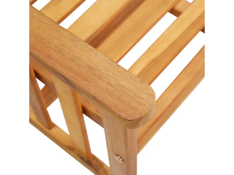 Chaises de jardin avec table à thé et coussins acacia solide cf30797  - Conforama E