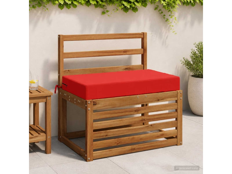 Coussin d'assise, coussin pour chaisecanapé soest 100 % polyester rouge 70 x 40 x 10 cm cf51483  - Conforama B