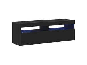 Meuble tv coloris noir 120 cm