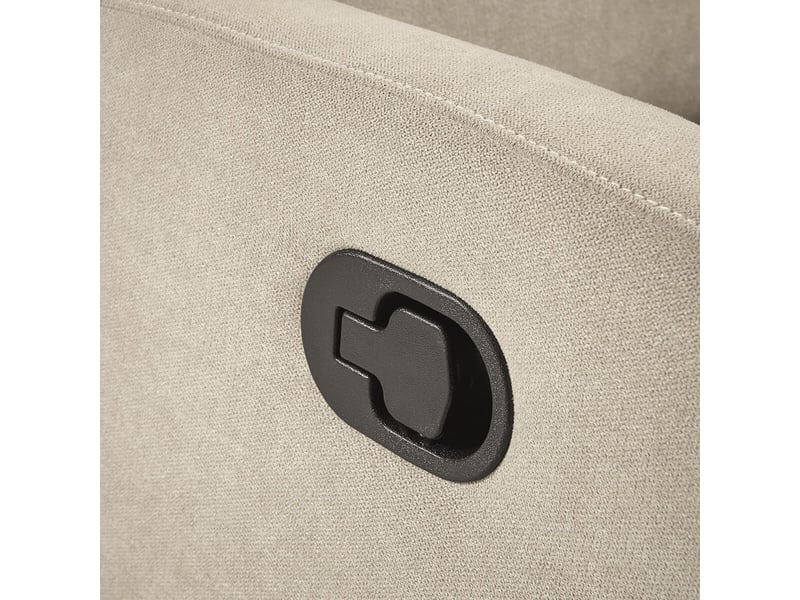  Canapé 3 places relax manuel tissu waterproof ivoire - briana BRIANA - Conforama C