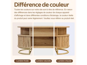 Table basse coloris naturel <strong></strong> <strong></strong>