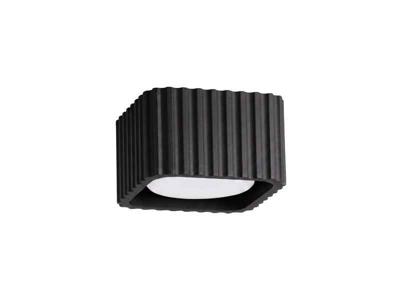  Plafonnier riff 1 noir gx53 aluminium moderne 6x10x10cm SL.3046 - Conforama A
