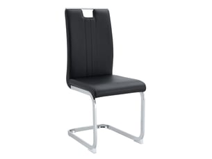Lot de 4 chaises de salle à manger,52x40,5x98 cm,ergonomiques,pu,noir
