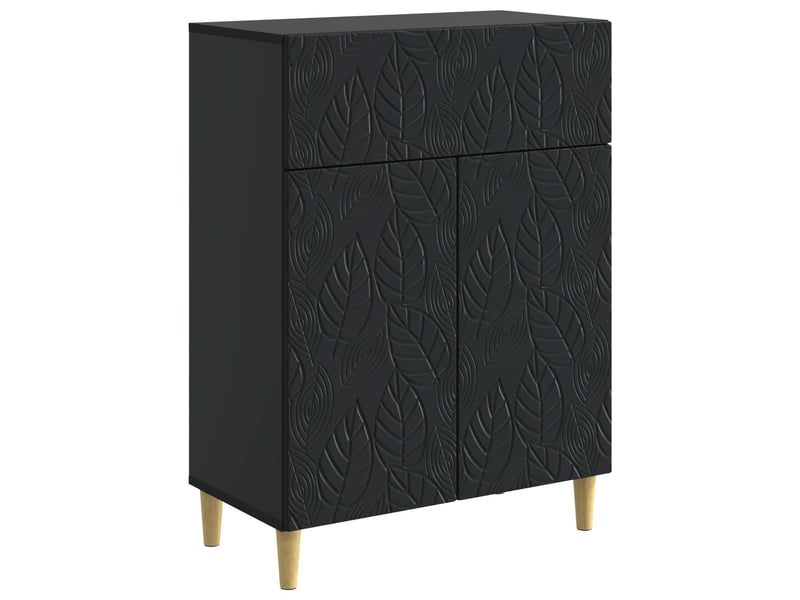  Buffet - bahut - meuble de rangement noir 66 x 34,5 x 90 cm bois d'ingénierie  - Conforama A