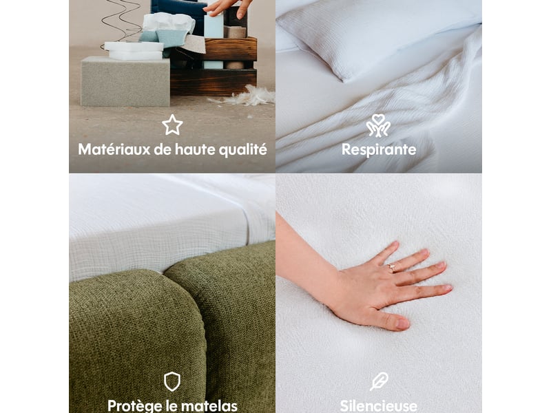  Alèse imperméable et respirante 180x200cm - protège-matelas - morphea Alèse - Conforama D