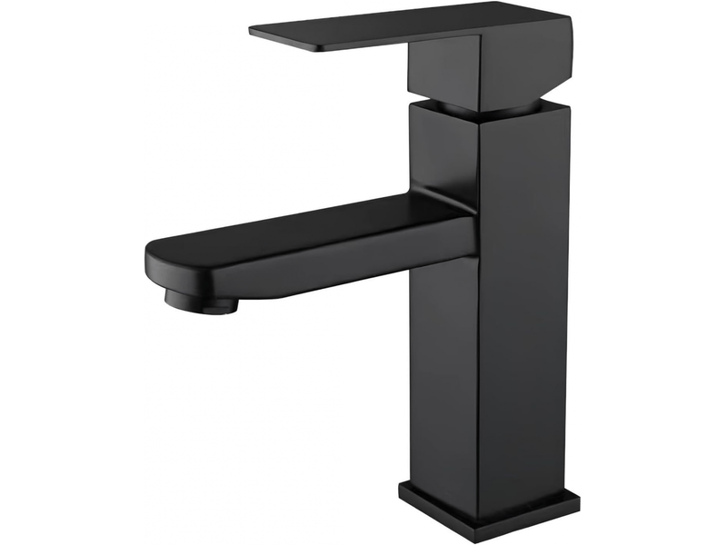  Robinet de salle de bain noir, robinet d'eau chaude et froide, robinet de salle de bain, robinet de salle de bain, robinet d'évier  - Conforama A