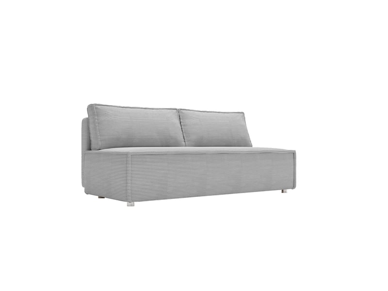Canapé luna avec fonction couchage, couleur gris clair - Conforama C