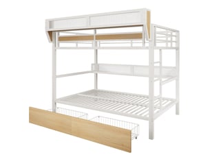 Lit superposé 90x200 cm <strong></strong>  <strong>OMNIGLINT TRADING LTD</strong> coloris blanc