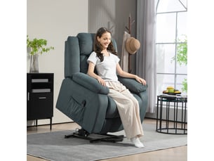 Fauteuil relax électrique  <strong></strong> Velours gris