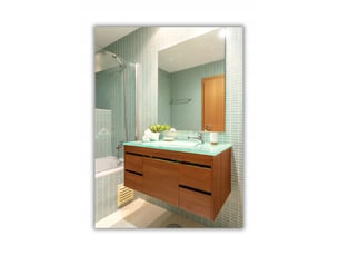 Miroir  de salle de bain coloris argenté <strong>NO NAMEÂ </strong>  <strong></strong> - 20 cm x 60 cm