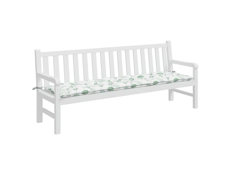  Coussin de banc de jardin, coussin d'assise motif de feuilles 200x50x7 cm tissu cf52763  - Conforama C