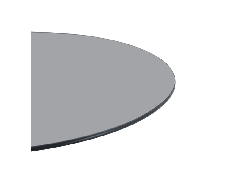  Table basse plateau en verre trempé socle stable forme ronde style moderne élégant format compact  - Conforama D