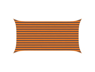 Voile d'ombre - voile d'ombrage - voile parasol orange et marron 2 x 4 m 100 % polyester oxford