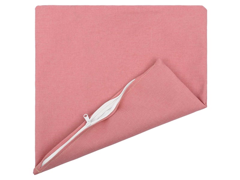  Lot de 12 coussins avec oreiller, coussins décoratifs heerlen rose tissu cf50104  - Conforama C