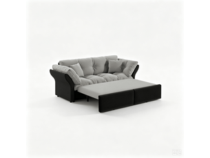 Canapé droit convertible  IKSETERA TRADING LTD 3 places Velours gris