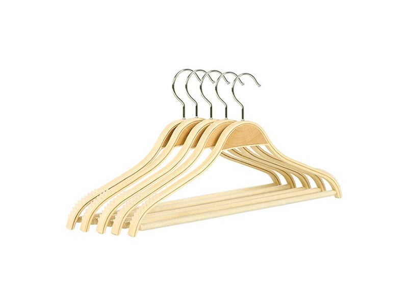  10pcs cintre bois. Cintres. Ceintres adulte. 10 pack cintres vêtements et pantalons. Cintres pour pantalons--40cm,aafgvc  - Conforama A