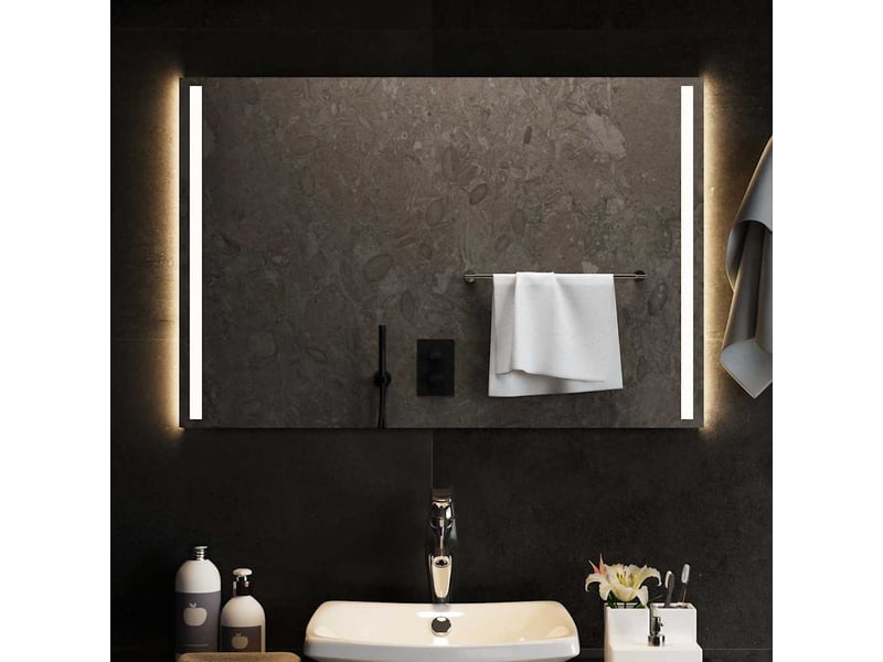  Miroir de salle de bain, miroir de toilette à led 90x60 cm cf62514  - Conforama B