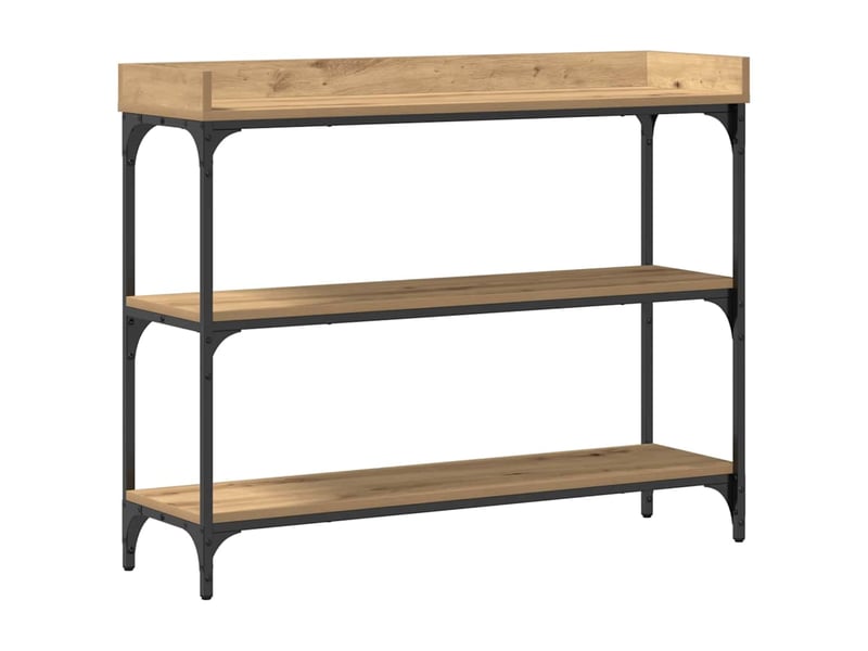  Table console - table d'appoint - table d' entrée chêne artisanal 100 x 30 x 80 cm  - Conforama A