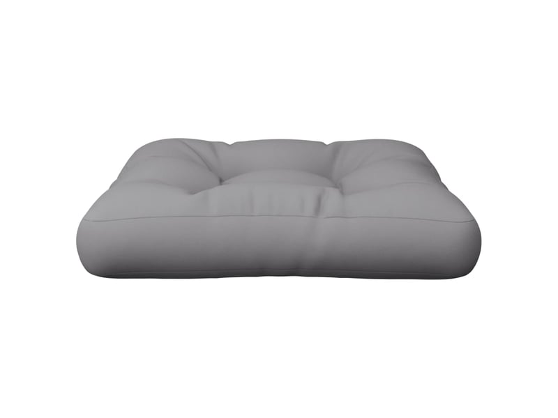  Coussin de palette, coussin de chaise, coussin de canapé gris 58x58x10 cm tissu cf55349  - Conforama D