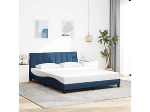 Lit 2 places 160x200 cm coloris bleu