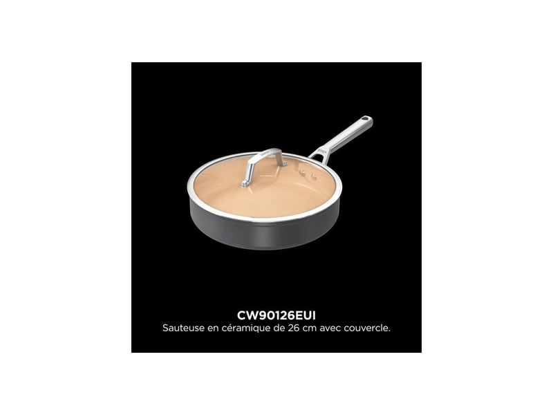  Sauteuse en ceramique 26 cm ceramiclock base induction intégrale NIN0622356318433 - Conforama A