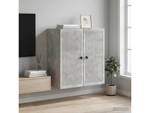 Armoire     <strong></strong> <strong></strong> coloris argenté largeur 59 cm