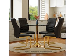 Ensemble table rond(e)  4 chaise(s)    
